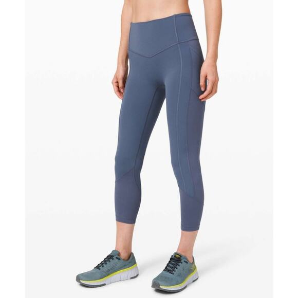Lululemon All The Right Places Crop II *23" Ink Blue Size 10 - Picture 1 of 6